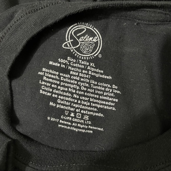 SELENA QUINTANILLA Black Color Pop Graphic Band Tee - Picture 6 of 6